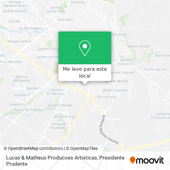 Lucas & Matheus Producoes Artisticas mapa