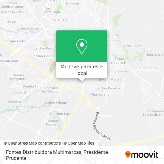 Fontes Distribuidora Multimarcas mapa