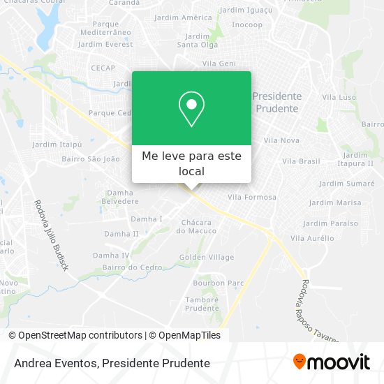 Andrea Eventos mapa