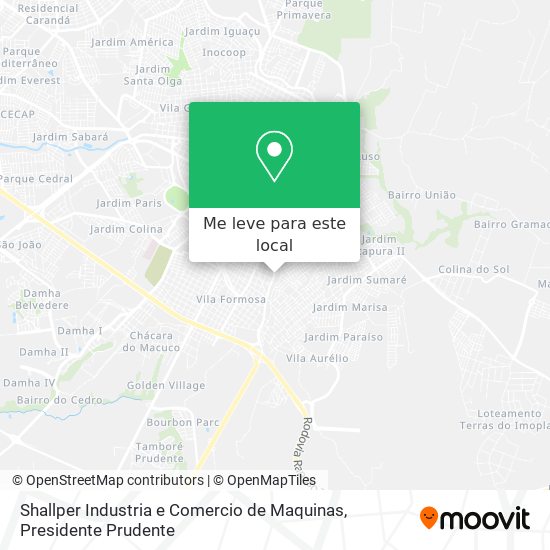Shallper Industria e Comercio de Maquinas mapa
