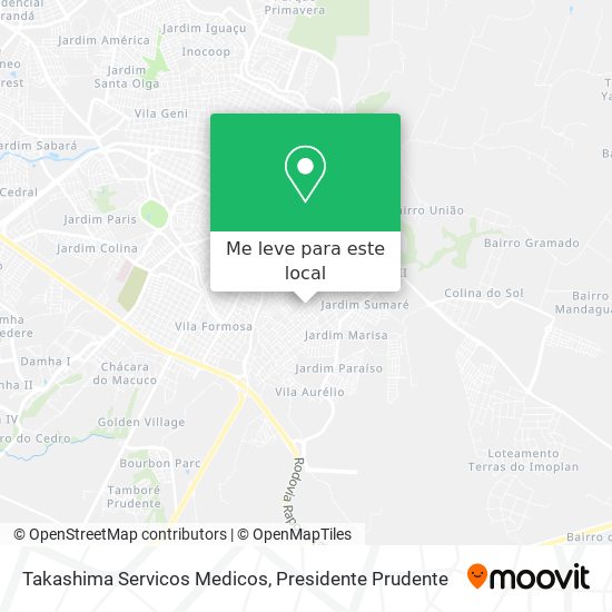 Takashima Servicos Medicos mapa