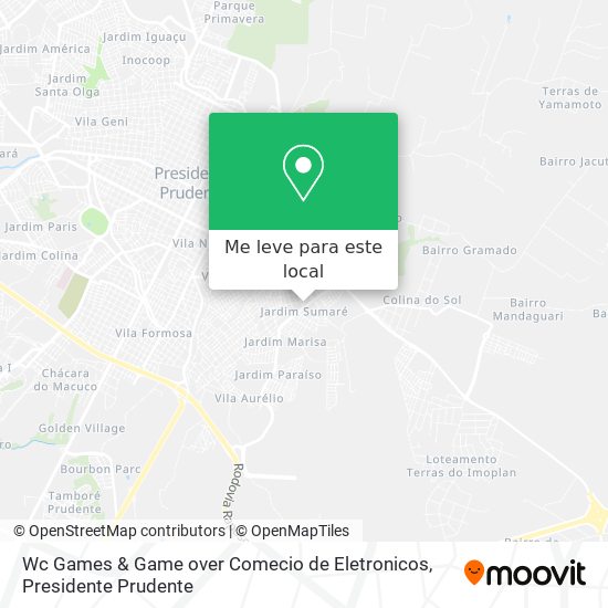 Wc Games & Game over Comecio de Eletronicos mapa