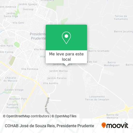 COHAB José de Souza Reis mapa