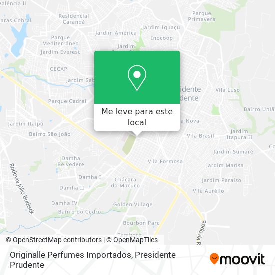 Originalle Perfumes Importados mapa
