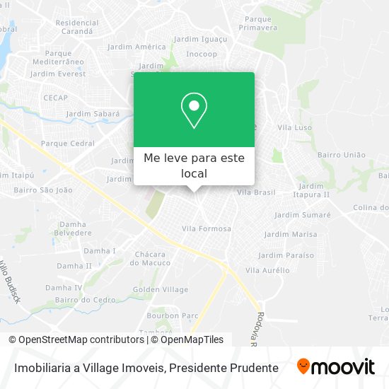 Imobiliaria a Village Imoveis mapa