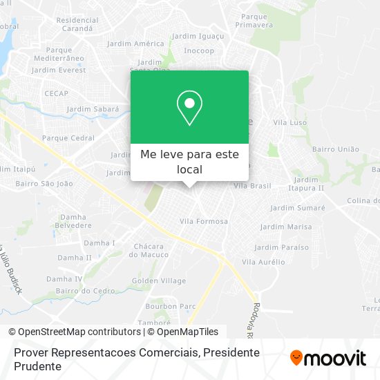 Prover Representacoes Comerciais mapa