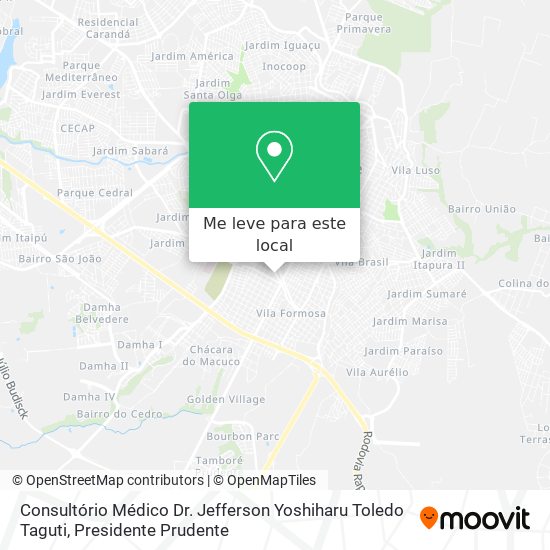 Consultório Médico Dr. Jefferson Yoshiharu Toledo Taguti mapa