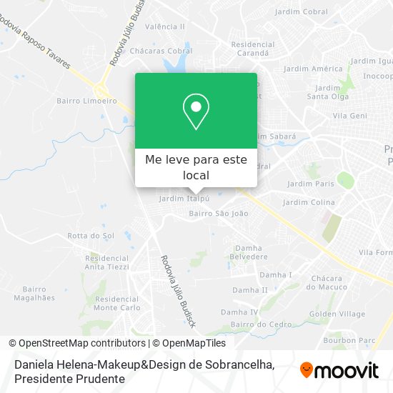 Daniela Helena-Makeup&Design de Sobrancelha mapa