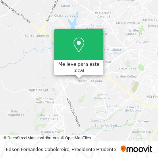 Edson Fernandes Cabelereiro mapa