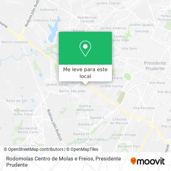 Rodomolas Centro de Molas e Freios mapa