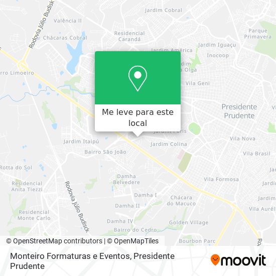 Monteiro Formaturas e Eventos mapa