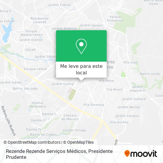 Rezende Rezende Serviços Médicos mapa