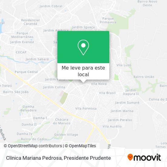 Clínica Mariana Pedrosa mapa