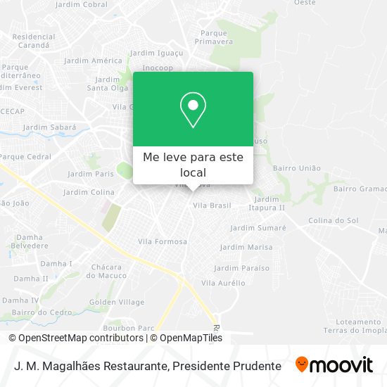 J. M. Magalhães Restaurante mapa