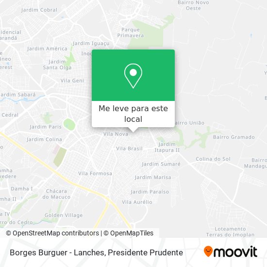Borges Burguer - Lanches mapa