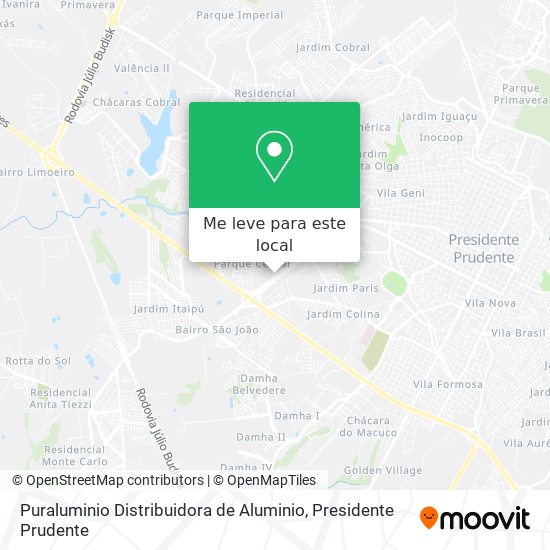 Puraluminio Distribuidora de Aluminio mapa