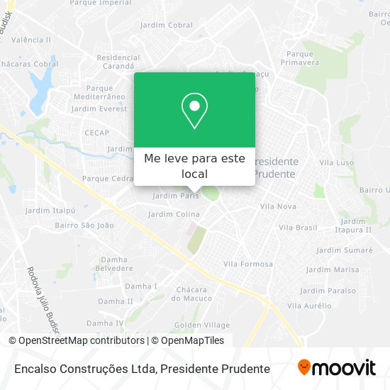 Encalso Construções Ltda mapa