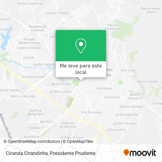 Ciranda Cirandinha mapa