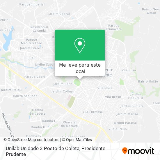 Unilab Unidade 3 Posto de Coleta mapa