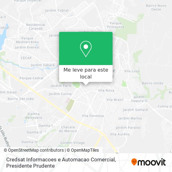 Credsat Informacoes e Automacao Comercial mapa