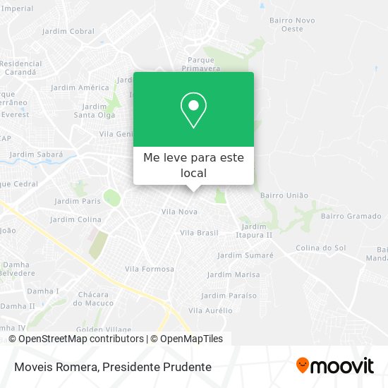 Moveis Romera mapa