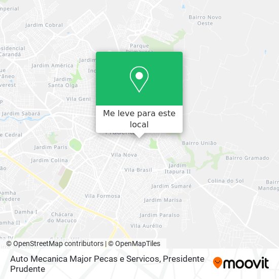 Auto Mecanica Major Pecas e Servicos mapa