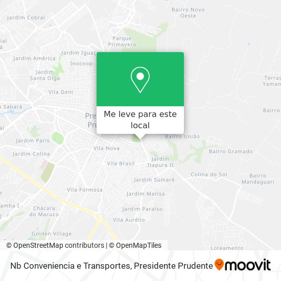 Nb Conveniencia e Transportes mapa
