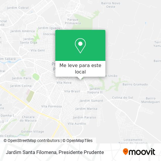 Jardim Santa Filomena mapa