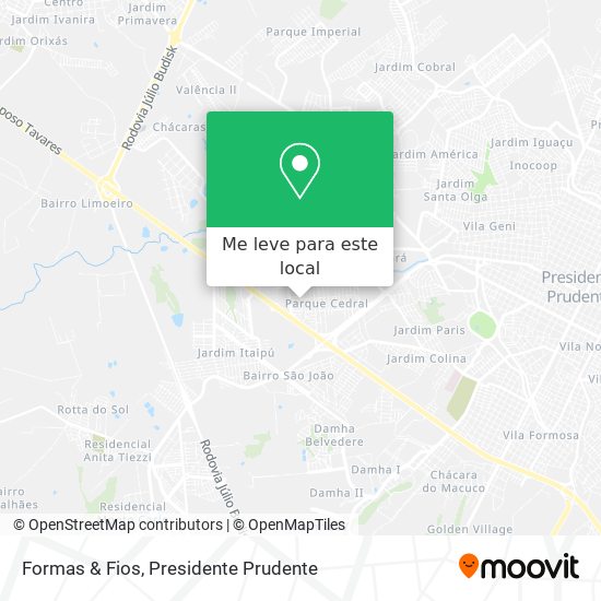 Formas & Fios mapa