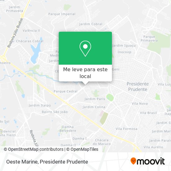 Oeste Marine mapa