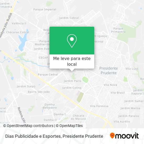 Dias Publicidade e Esportes mapa