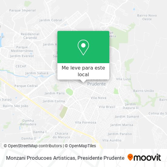 Monzani Producoes Artisticas mapa