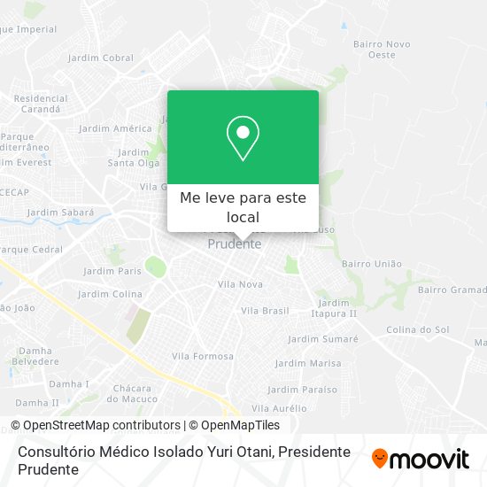 Consultório Médico Isolado Yuri Otani mapa