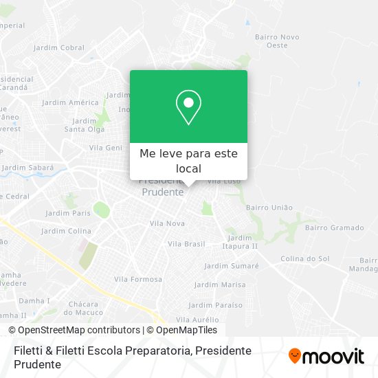 Filetti & Filetti Escola Preparatoria mapa