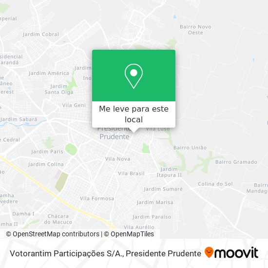 Votorantim Participações S/A. mapa