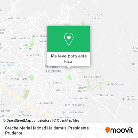 Creche Maria Haddad Haidamus mapa