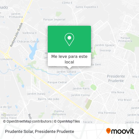 Prudente Solar mapa