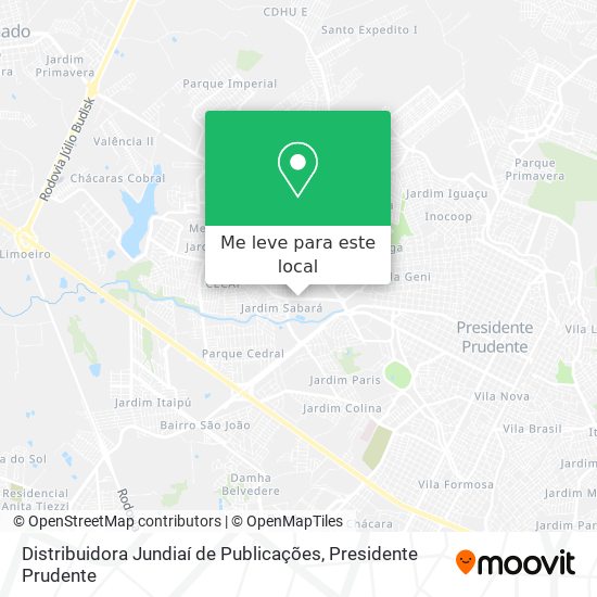 Distribuidora Jundiaí de Publicações mapa
