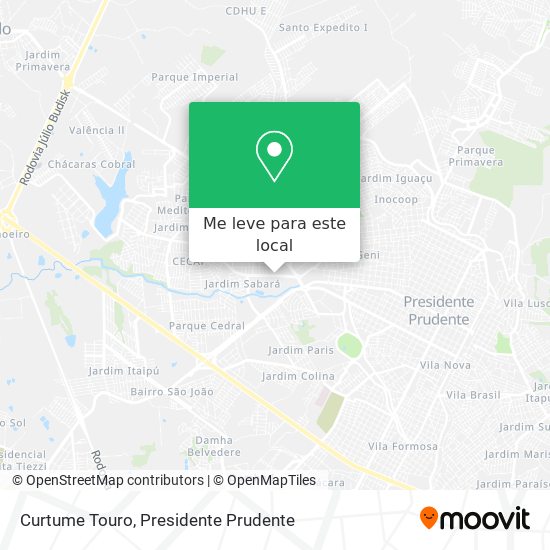 Curtume Touro mapa