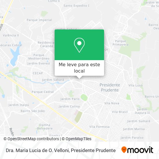 Dra. Maria Lucia de O. Velloni mapa
