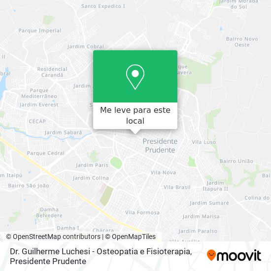 Dr. Guilherme Luchesi - Osteopatia e Fisioterapia mapa