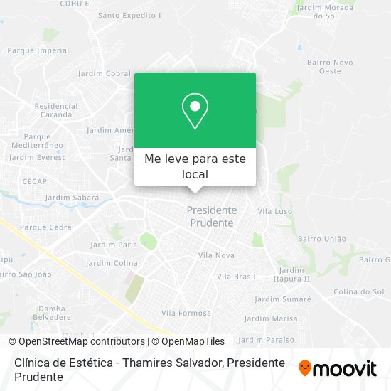Clínica de Estética - Thamires Salvador mapa