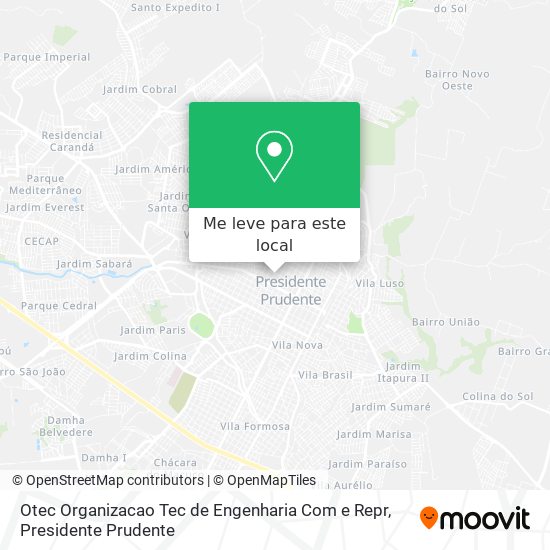Otec Organizacao Tec de Engenharia Com e Repr mapa