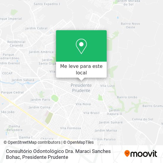 Consultório Odontológico Dra. Maraci Sanches Bohac mapa