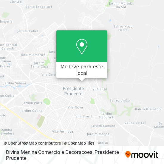 Divina Menina Comercio e Decoracoes mapa