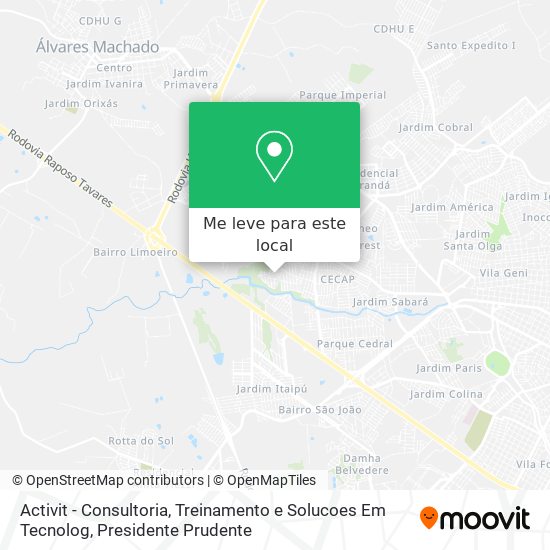 Activit - Consultoria, Treinamento e Solucoes Em Tecnolog mapa
