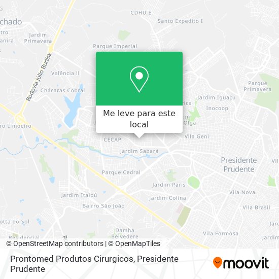 Prontomed Produtos Cirurgicos mapa