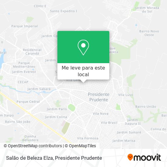 Salão de Beleza Elza mapa