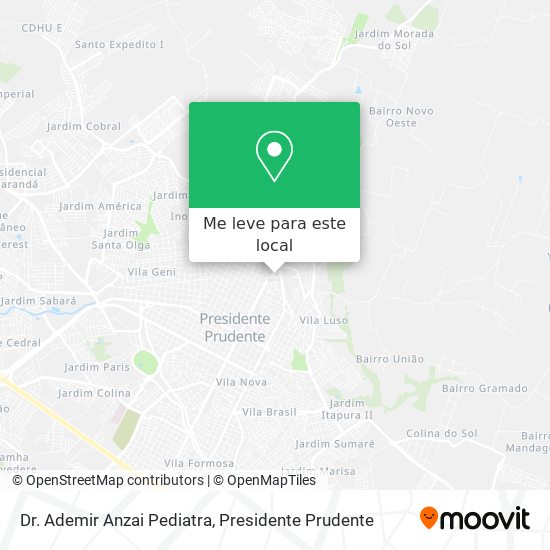Dr. Ademir Anzai Pediatra mapa