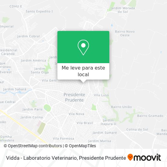 Vidda - Laboratorio Veterinario mapa